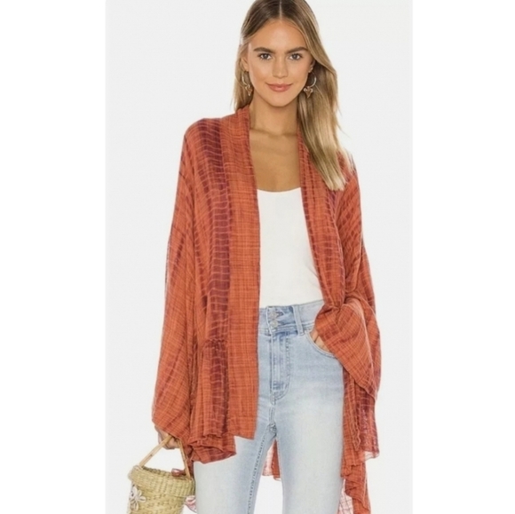 NEW! Free People Sasha Tie-Dye Kimono Jacket - Picture 1 of 12
